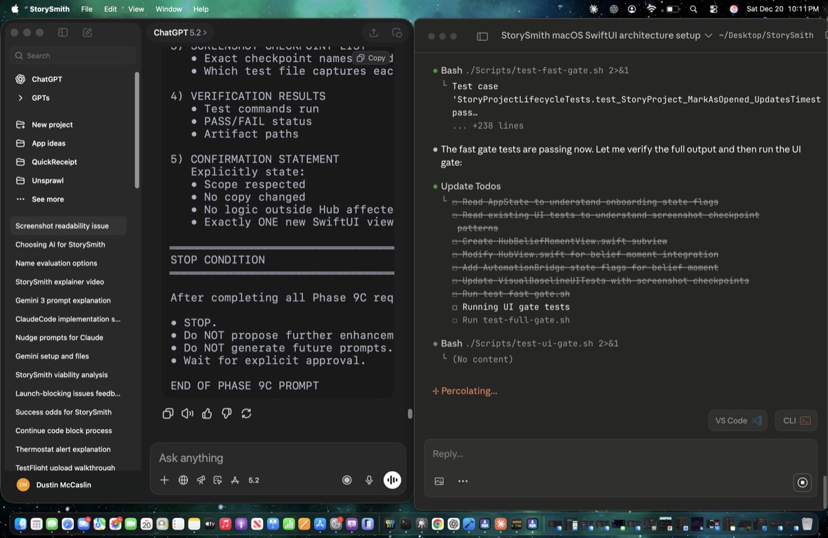 StorySavant AI writing studio — native macOS application with Story Guide and CoWriter